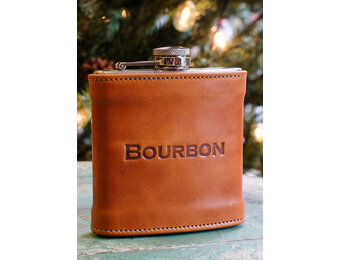 Kentucky Leather Covered Flask