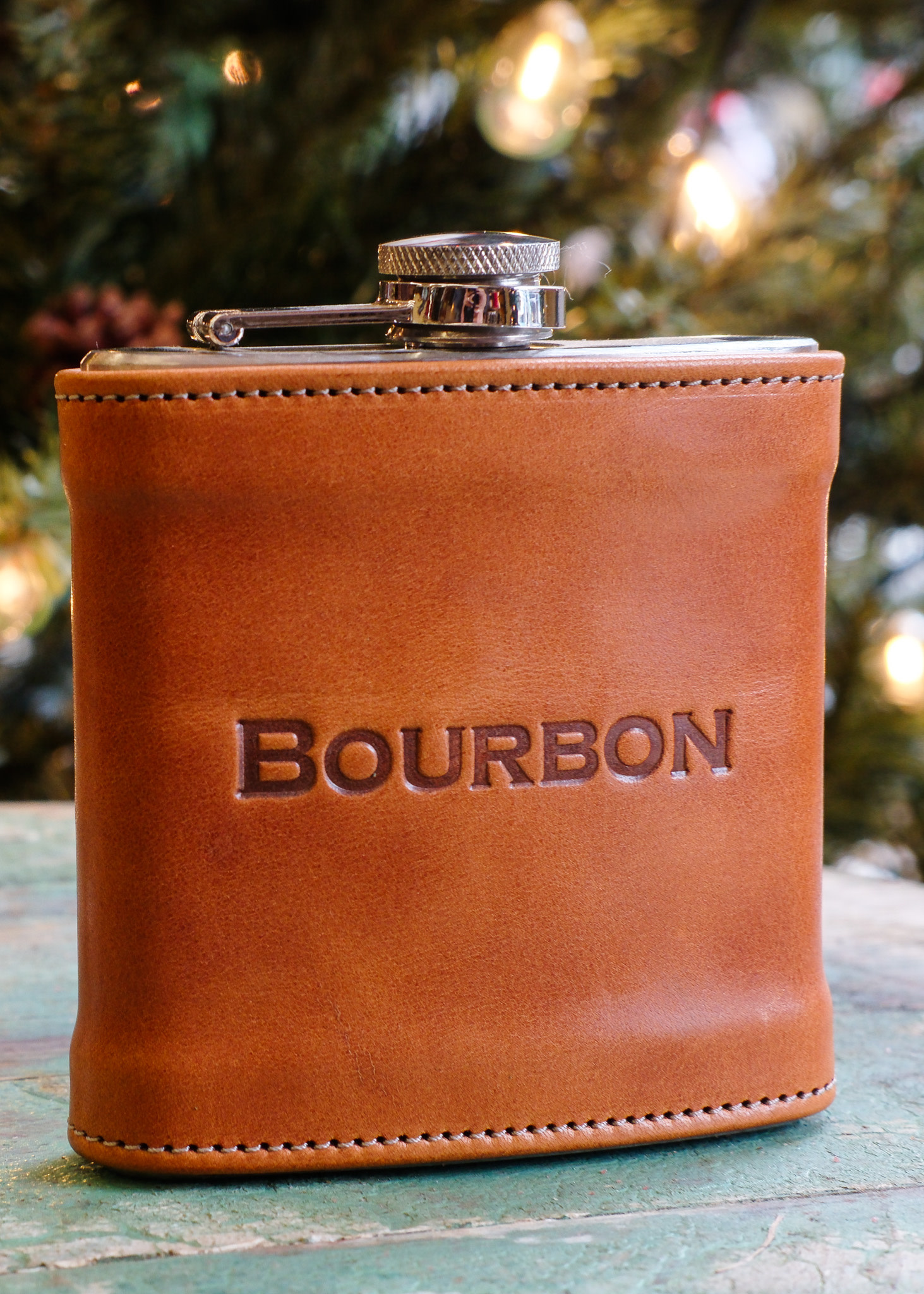Kentucky Leather Covered Flask