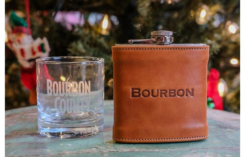 Kentucky Leather Covered Flask