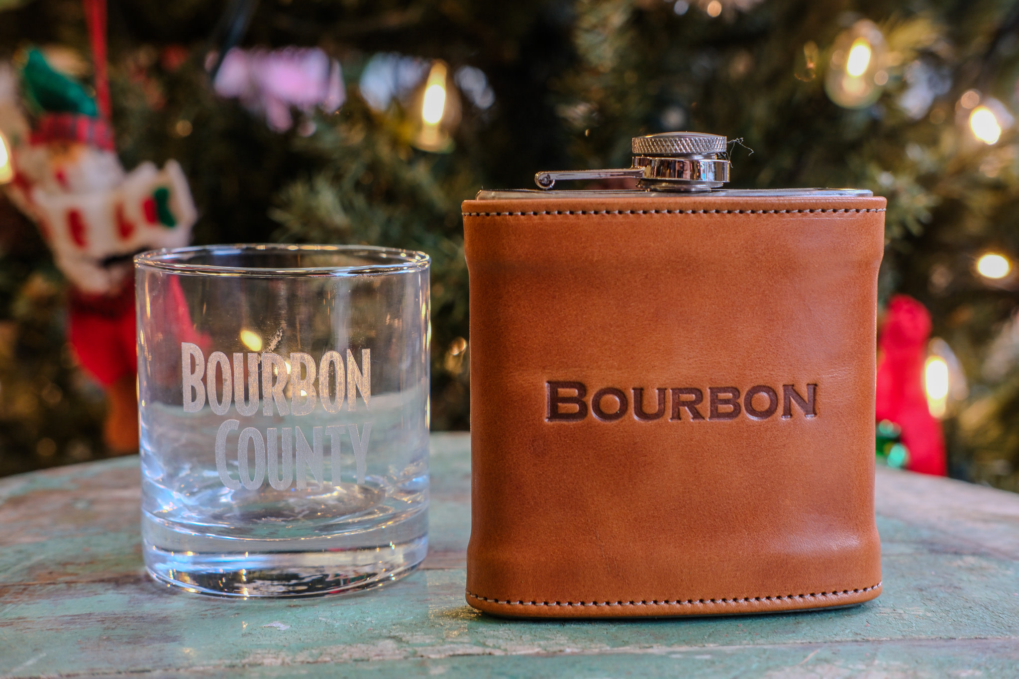 Kentucky Leather Covered Flask