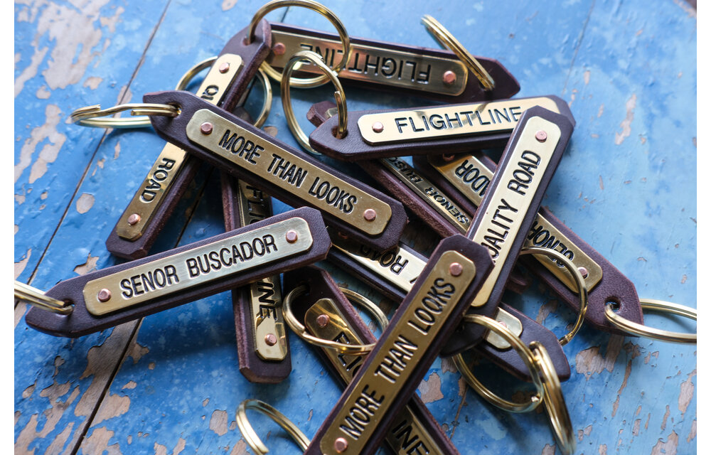 Leather Kentucky Key Tag