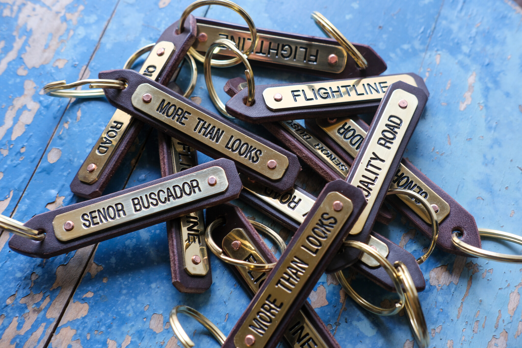 Leather Kentucky Key Tag