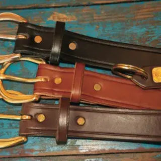 1" Creased Halter Plate Belt