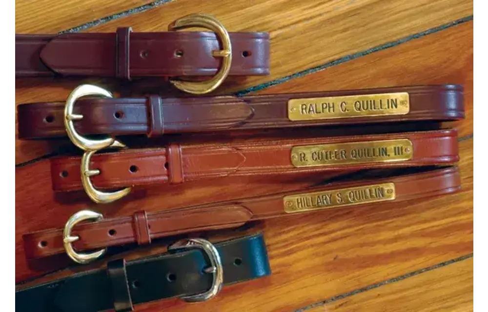 1" Creased Halter Plate Belt