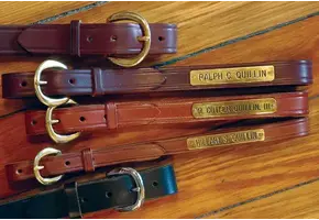 1" Creased Halter Plate Belt