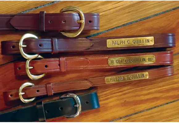 1" Creased Halter Plate Belt