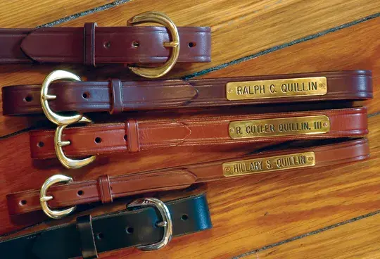 1" Creased Halter Plate Belt