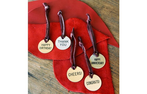 Burlap and Brass Spirit Gift Bag