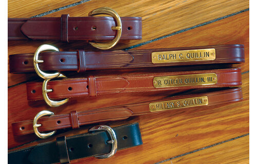 1 1/2" Stitched Halter Plate Belt