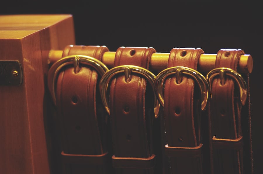 Creased Kentucky Belt 1 1/4"