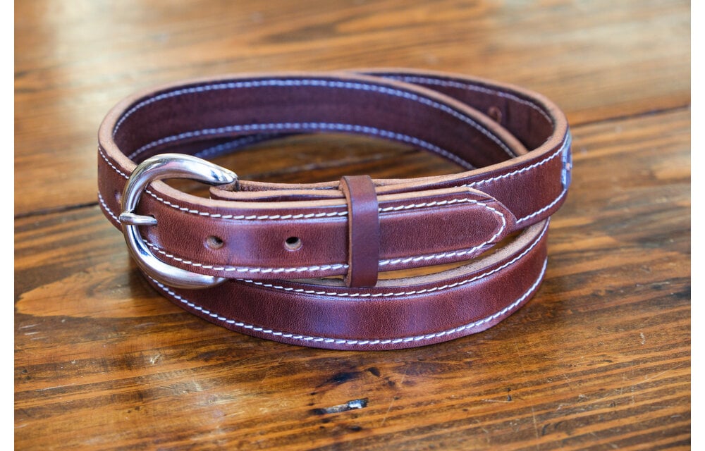 1 inch Halter Maker Belt With White Stitching