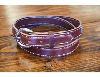 1 inch Halter Maker Belt With White Stitching