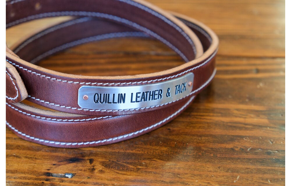 1 inch Halter Maker Belt With White Stitching