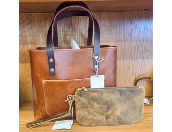 Handcrafted Kentucky Leather Tote