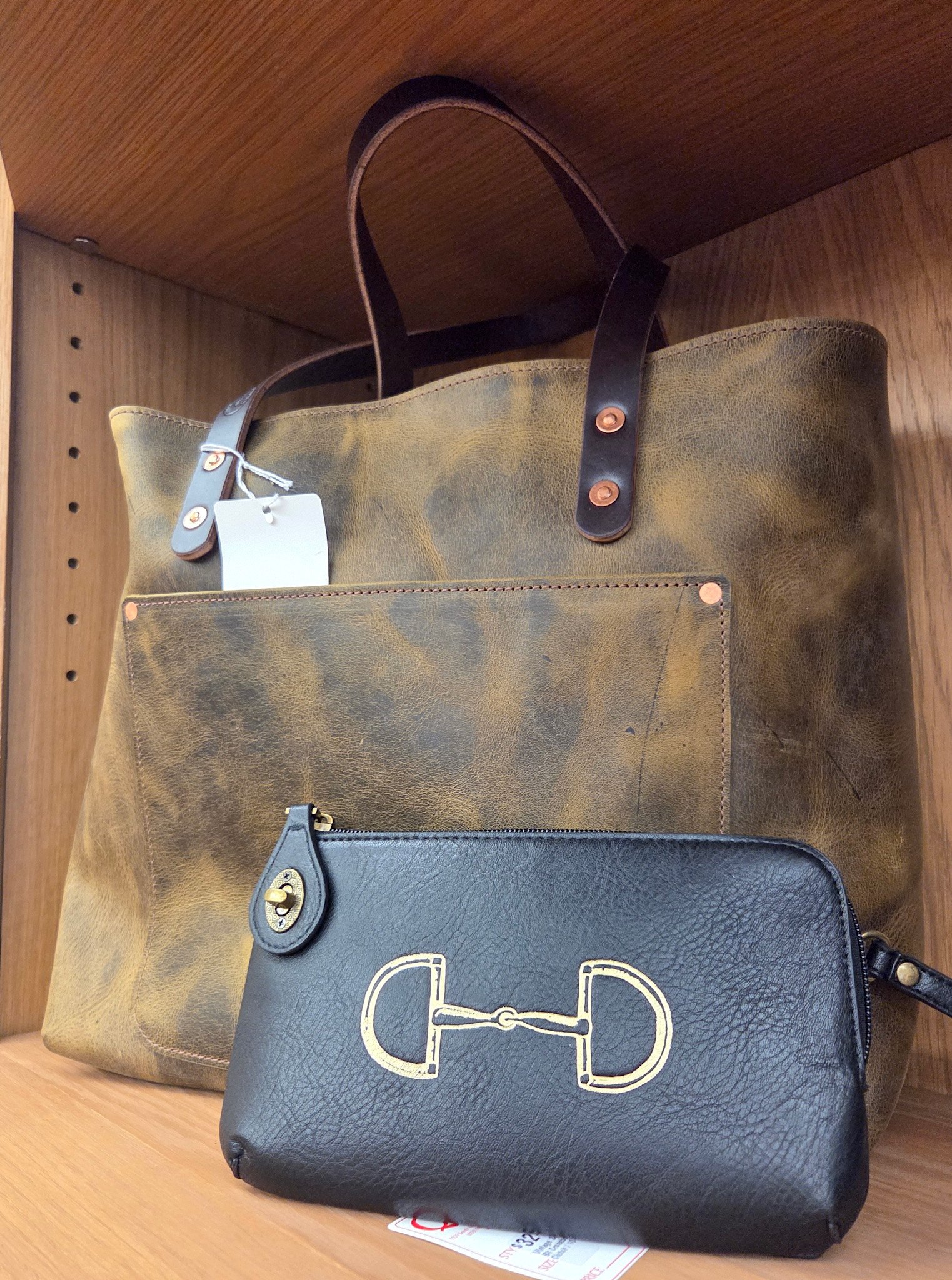 Handcrafted Kentucky Leather Tote