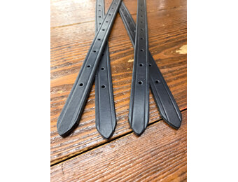 Dressage Black Billets 26  inch Pair