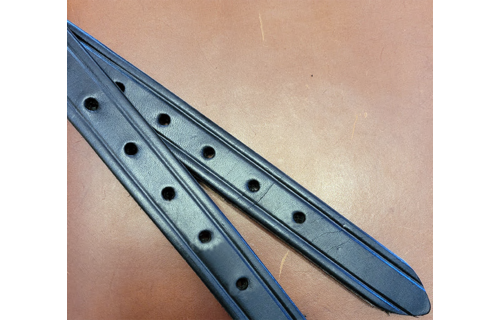 Dressage Black Billets 26  inch Pair