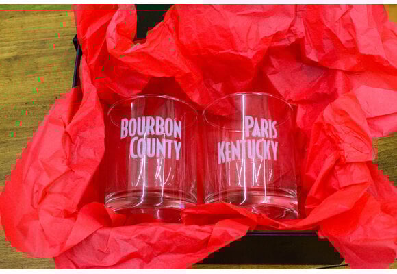 Gift Set Etched Rocks Glass 12 oz.(pair)