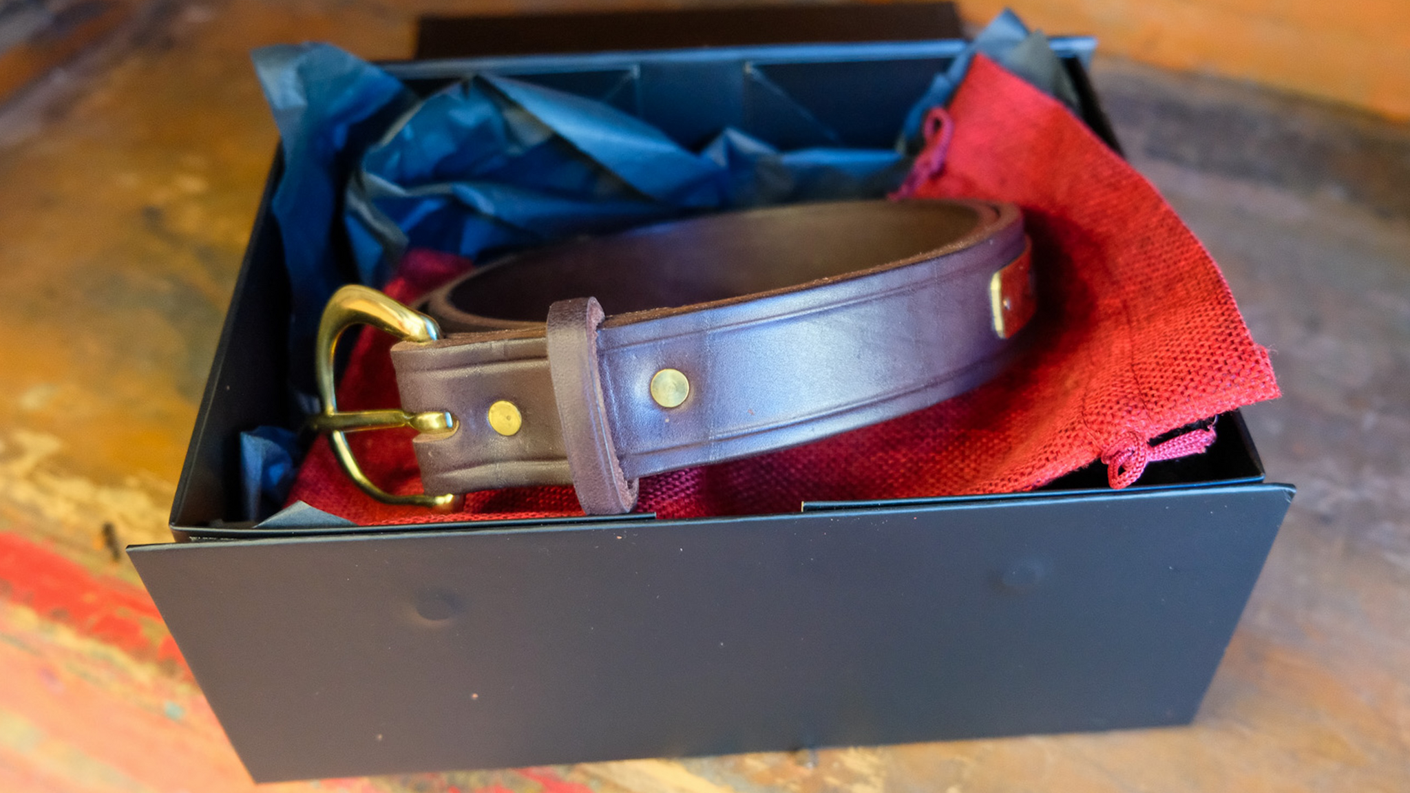 1 1/4" Creased Kentucky Belt