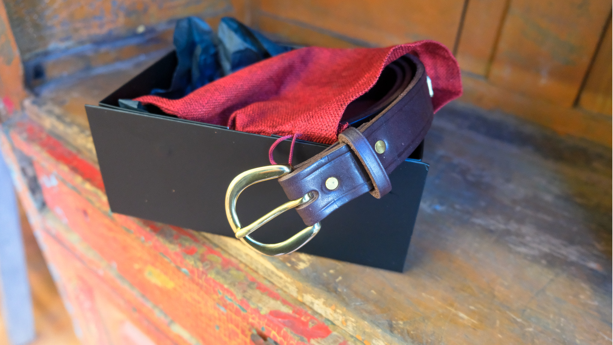 1 inch Halter Maker Belt With White Stitching