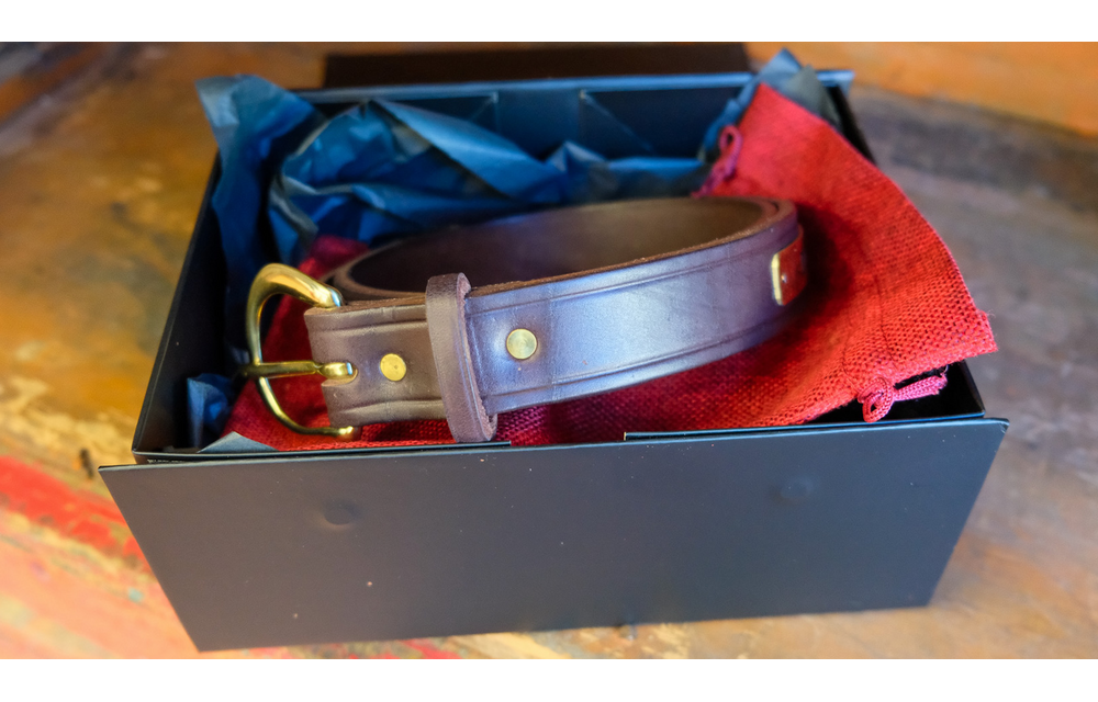 1 inch Halter Maker Belt With White Stitching