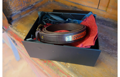 1 1/2" Stitched Halter Plate Belt