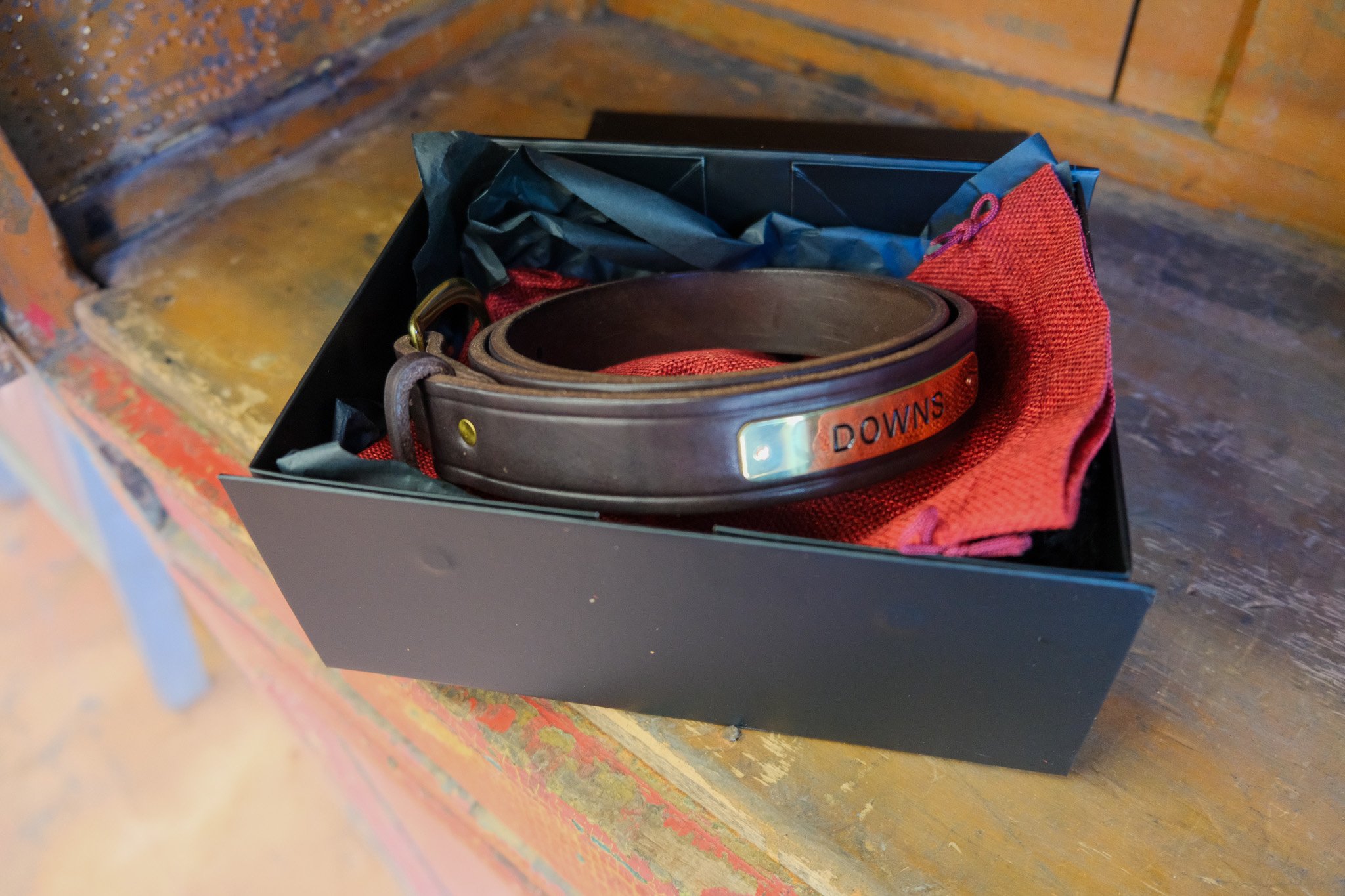 1 1/4" Stitched Halter Plate Belt