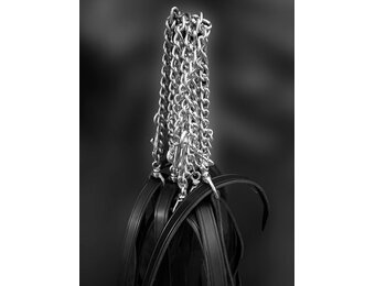 Lead Shank Black & Silver 12 Inch Sale Chain NO COVER