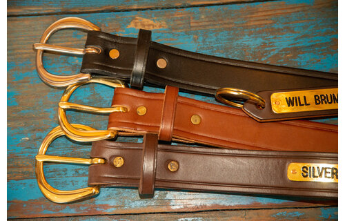 1 1/2"  Creased Halter Plate Belt