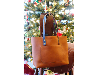 Handcrafted Kentucky Leather Tote