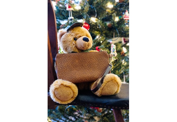 Leather Clutch Wristlet/10-453
