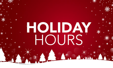 Holiday hours