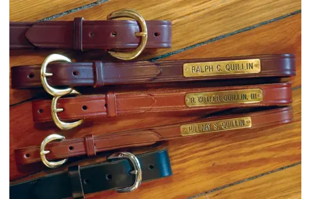 1 1/2  inch Creased Halter Belt