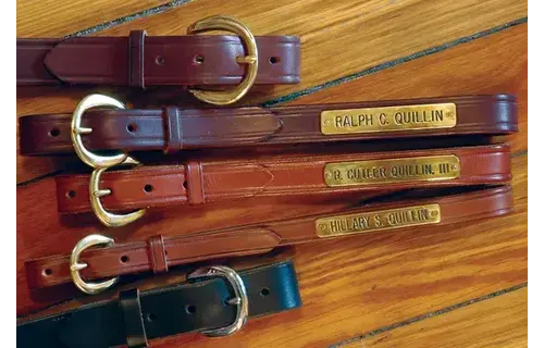1 1/2  inch Creased Halter Belt