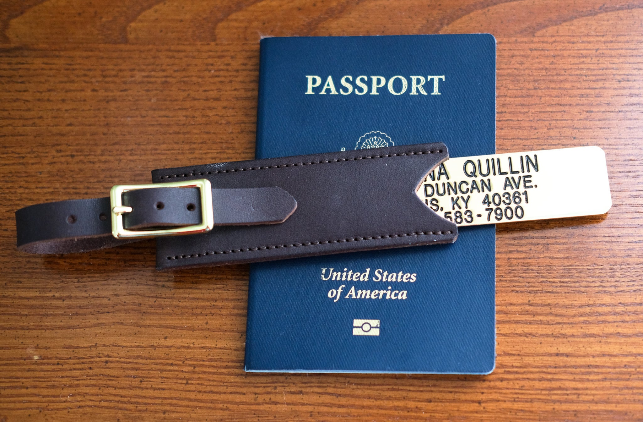 Donna's Luggage Tag w/ Cover 4 Line