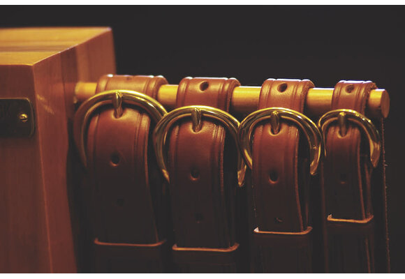 SPECIAL 1 1/4 inch Creased Halter Belt