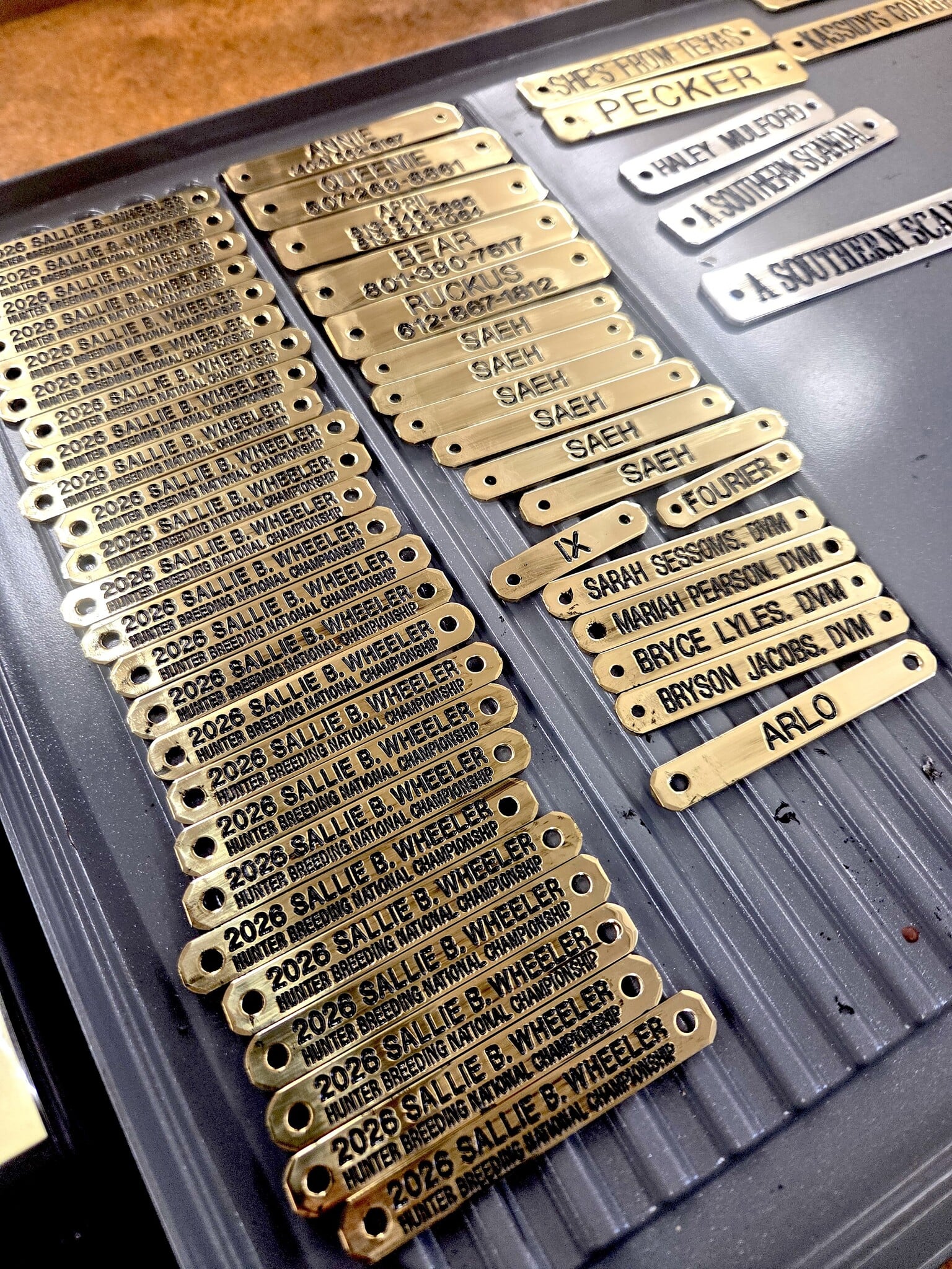 Engraved Name Plate