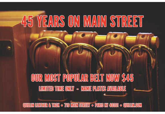 SPECIAL 1 1/4 inch Creased Halter Belt