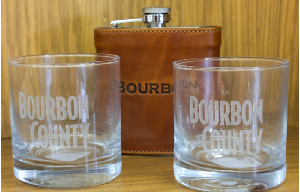Etched Bourbon Glasses 8oz (Pair)