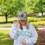 The Station Online Store Hat- Duck Camo with brown leather