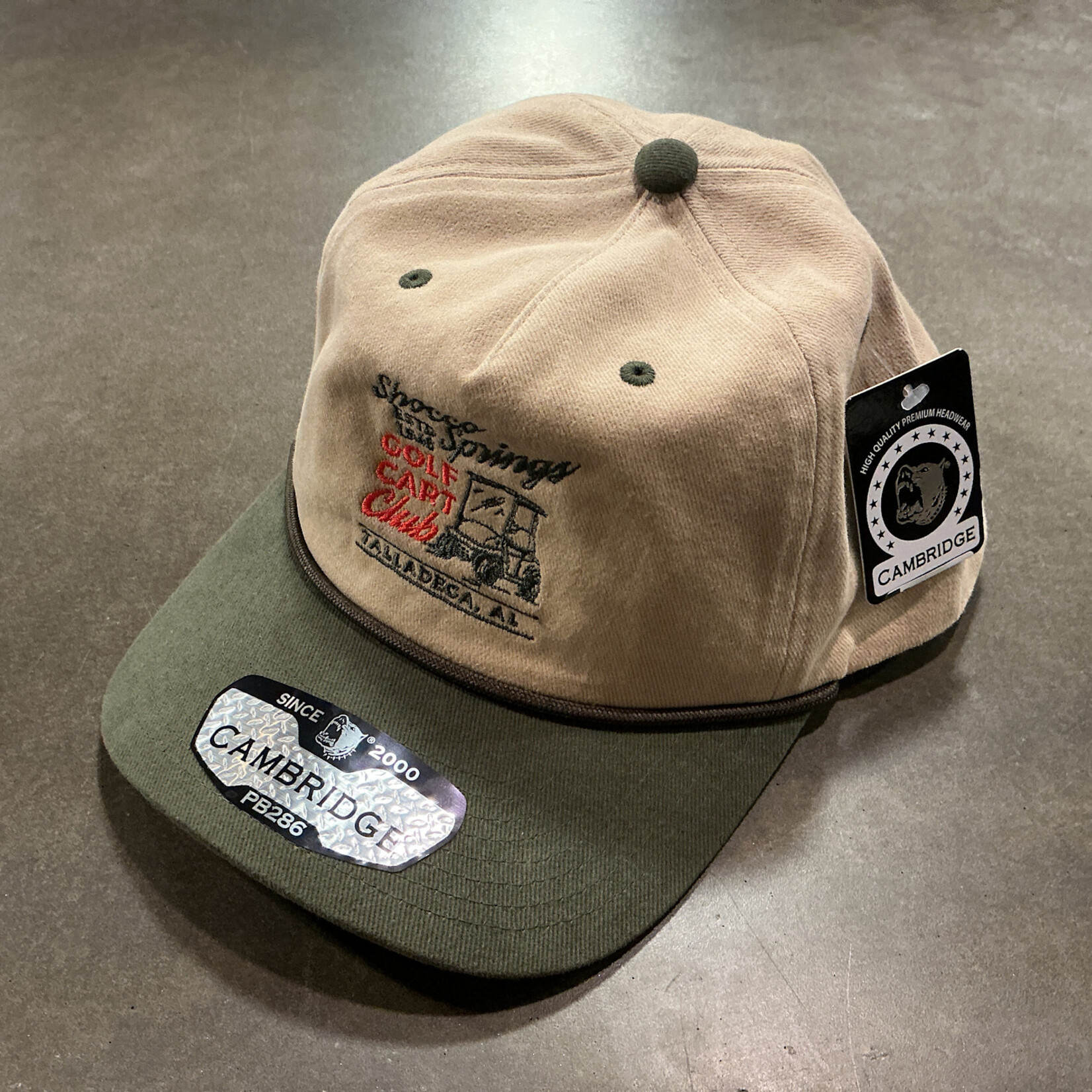 The Station Online Store Hat - Shocco Springs Golf Cart