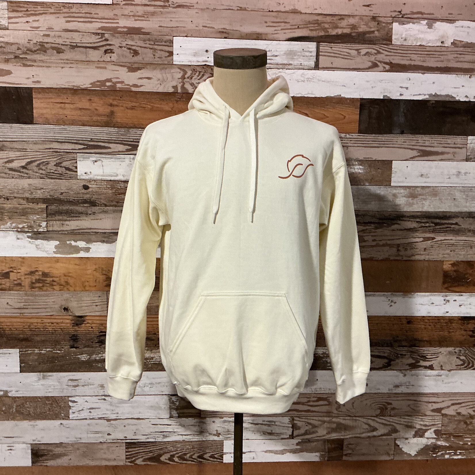 The Station Online Store Hoodie - Cream River Scene w/ Isaiah 43:19