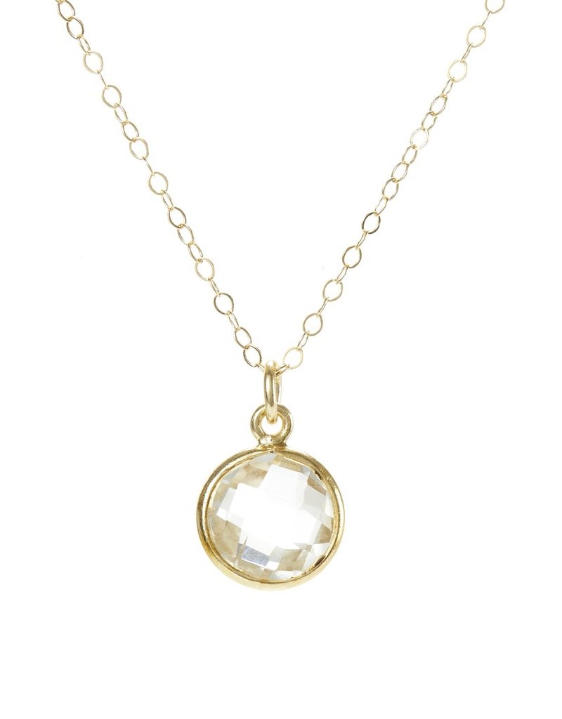 Hide & Stone Clear quartz necklace