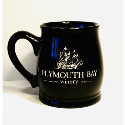 Plymouth Bay Winery Mug: Ceramic, Tankard, 15oz; Solid Black, PBW Logo Black 15oz Plymouth Bay Winery Mug: Ceramic, Tankard, 15oz; Solid Black, PBW Logo Black 15oz
