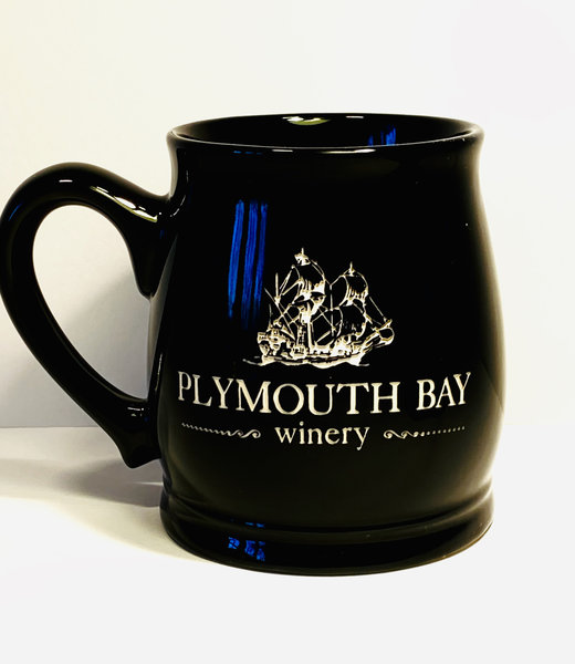 Mug: Ceramic, Tankard, 15oz; Solid Black, PBW Logo Black 15oz