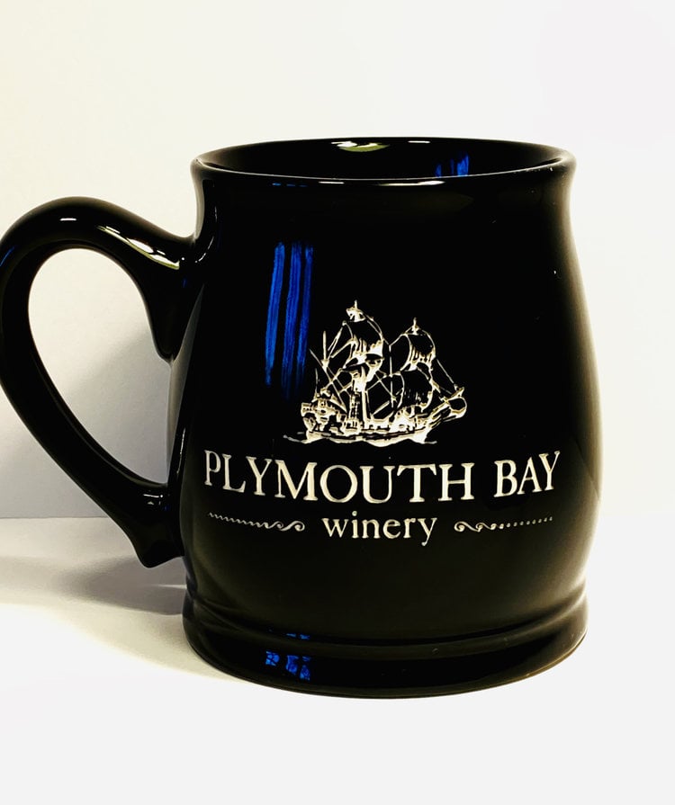 Mug: Ceramic, Tankard, 15oz; Solid Black, PBW Logo Black 15oz