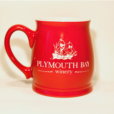 Plymouth Bay Winery Mug: Ceramic, Tankard, 15oz; Solid Red, PBW Logo Red 15oz Plymouth Bay Winery Mug: Ceramic, Tankard, 15oz; Solid Red, PBW Logo Red 15oz