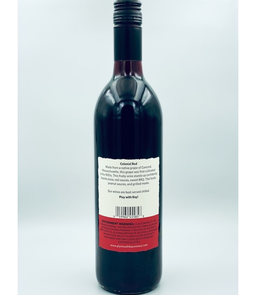 Wine: Colonial Red 750 ml - Plymouth Bay