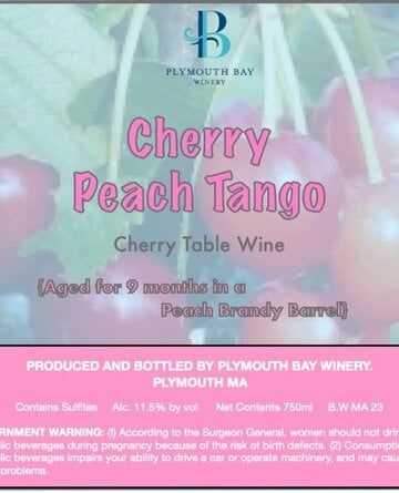 Cherry Peach Tango Wine, 750 ml