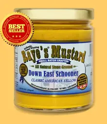 Mustard:  Down East Schooner, 9oz, Raye's